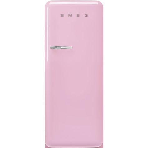 Pink Free standing refrigerator FAB28RPK5 Smeg Pink Smeg Fridge, Smeg Refrigerator, Pink Fridge, Tall Fridge, Smeg Fridge, Color Refrigerator, Vegetable Drawer, Freestanding Fridge, Úložný Box