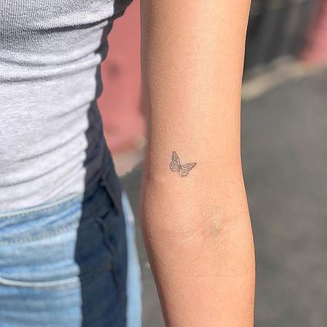 Healed photo @thejademovie     #losangelestattoo#sanfranciscotattoo#singleneedle#finelinetattoo Small Butterfly Tattoo, Cat Tattoos, Inspiration Tattoos, Healing Tattoo, Small Butterfly, Tattoo Girls, Tiny Tattoo, E Tattoo, Dainty Tattoos