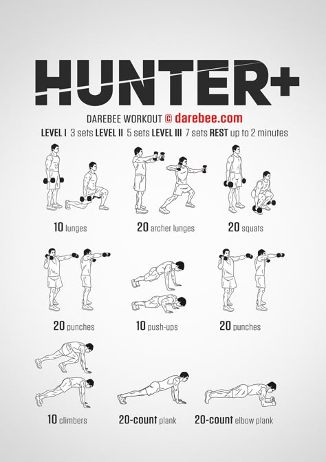 Darebee Workout, Exercises For Beginners, Trening Sztuk Walki, Dumbell Workout, Musa Fitness, Martial Arts Workout, Free Workouts, Dumbbell Workout, Strength Workout