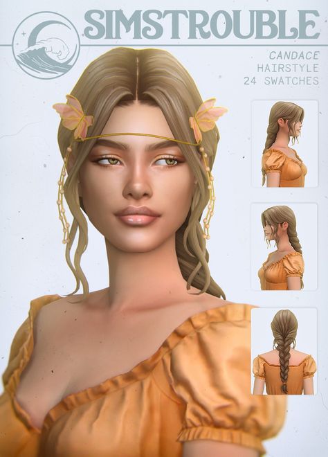 simstrouble / #s4cc Some 4 Cc Hair, Sims 4 Fairy Hair, Sims 4 Cc Clothes Female Tops Y2k, Acotar Sims 4 Cc, Sims 4 Maxis Match Cc Hair, Sims Hair Cc, The Sims 4 Pack, Sims 4 Cc Maxis, The Sims 4 Pc