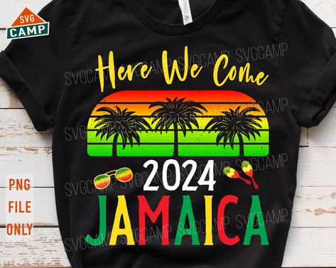 Jamaica Vacation Shirt Ideas, Jamaica Girls Trip, Jamaica Girls, Jamaica Trip, Background Note, Travel Tshirt, Jamaica Vacation, Jamaica Travel, Vacation Shirts