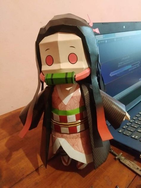 nezuko chibi papercraft Paper Toys Template Anime, Template Anime, Paper Toys Template, Instruções Origami, Popular Characters, Paper Doll Template, Anime Demon Slayer, Nezuko Kamado, 3d Origami