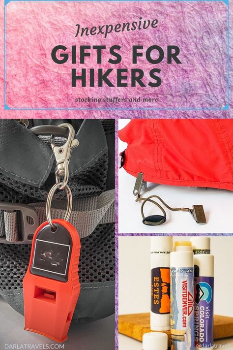 Are you looking for inexpensive gifts for hikers? Gifts that will actually be useful? That’s why I’ve put together my recommendations for inexpensive, trail-tested gifts for hikers and walkers. These ideas, from waist packs to electrolytes to sunscreen, are perfect for graduations, birthdays, and Christmas gifts, including stocking stuffers. Gifts For Hikers, Auction Baskets, Inexpensive Gifts, Stocking Stuffers For Women, Hiker Gifts, Rustic Gifts, Adventure Gifts, Hiking Gifts, Gifts For Hunters