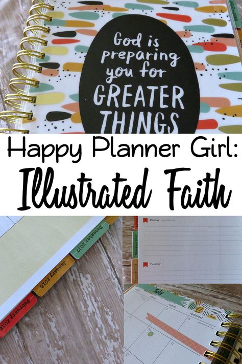 Happy Planner Girl Illustrated Faith Planner Review Notebook Prompts, Faith Planner, Planner Review, Faith Journey, Pretty Planners, Illustrated Faith, Memory Verse, Christian Marriage, Bible Journal