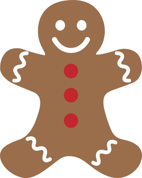 Gingerbread Man by GDJ Gingerbread Man Drawing, Gingerbread Man Free, Ginger Cookies Christmas, Man Clipart, Christmas Gingerbread Cookies, Truck Theme, Christmas Gingerbread Men, Fresh Christmas Trees, Christmas Paintings