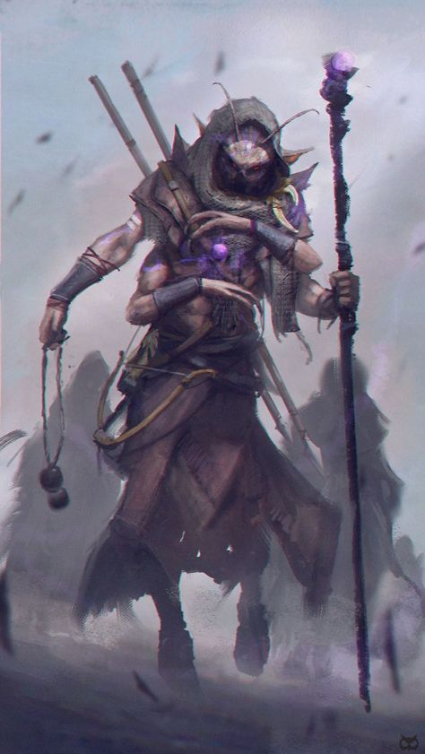 Thri Kreen, Humanoid Creatures, Dungeons And Dragons Art, Dark Sun, Monster Concept Art, Fantasy Races, 캐릭터 드로잉, Dungeons And Dragons Characters, Dungeons And Dragons Homebrew