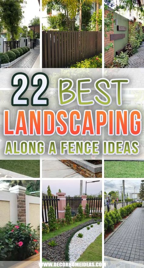 Landscaping Along A Fence, Corner Landscaping, Landscaping Along Fence, Fence Plants, Privacy Landscaping, Gardening Design, Gardening Landscaping, Backyard Flowers, Front Yard Garden Design