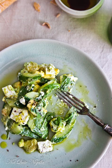 Easy Cucumber, Mint and Feta Salad @ Not Quite Nigella Mint Salad, Christmas Meals, Eat Salad, Feta Salad, Job Vacancies, Dear Reader, Healthy Salads, Summer Salads, Soup And Salad