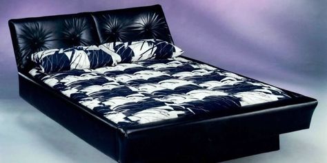 Waterbed Frame, Weird Beds, Unusual Beds, Water Bed Mattress, Water Bed, Stylish Beds, Come And Go, Cool Beds, Modern Bed