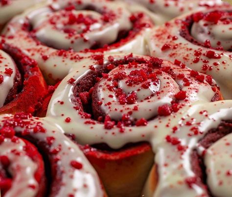 Red Velvet Cinammon Roll, Red Velvet Cinnamon Rolls From Scratch, Red Velvet Cinnamon Rolls Recipe, Red Velvet Cinnamon Rolls, Crimson Velvet, Red Velvet Flavor, Cinnamon Rolls From Scratch, Natural Food Coloring, Cinnamon Rolls Homemade