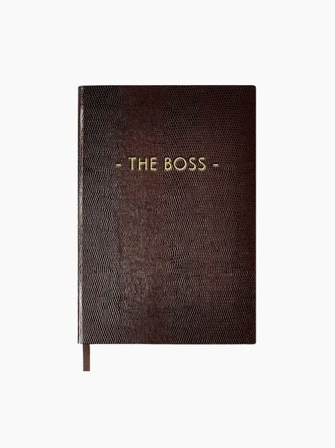 The Boss Notebook Wine Candles, Lizard Print, Best Housewarming Gifts, Grid Paper, Mens Outfit Inspiration, Chic Gifts, A5 Notebook, Ribbon Bookmarks, Card A