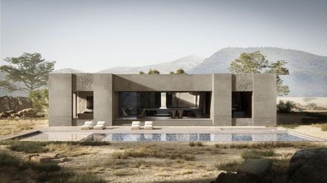 Natural Calm, Concrete Architecture, Concrete House, Brutalist Architecture, Modern Architecture House, Space Planning, Interior Architecture Design, Modern Architecture, Architecture House