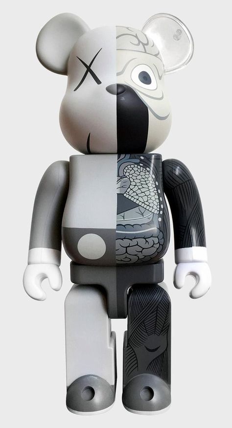 Bearbrick Poster, Bearbrick Wallpaper, Kaws Dissected, Kaws Grey, Bearbrick Art, Kaws Bear, Kaws Bearbrick, Kaws Painting, Vinyl Artwork