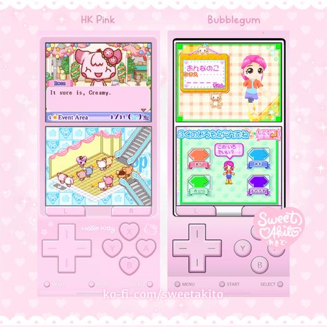 「 Hello Kitty & Bubblegum ♡ 」୨୧ Delta Emulator Skin DS (Free) - ꒰১ Sweet Akito ໒꒱'s Ko-fi Shop - Ko-fi ❤️ Where creators get support from fans through donations, memberships, shop sales and more! The original 'Buy Me a Coffee' Page. Delta Emulator Skins, Hello Kitty Games, Nintendo 2ds, Ds Games, Nintendo Ds, Goods And Services, Bubble Gum, Iphone Models, Toys Games