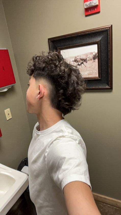 Curly Hair Edgar, Drop Fade Curly Hair, Grey Hair Color Men, Fade Curly Hair, Edgar Cut, Fade Haircut Curly Hair, Mid Fade Haircut, Taper Fade Curly Hair, French Crop