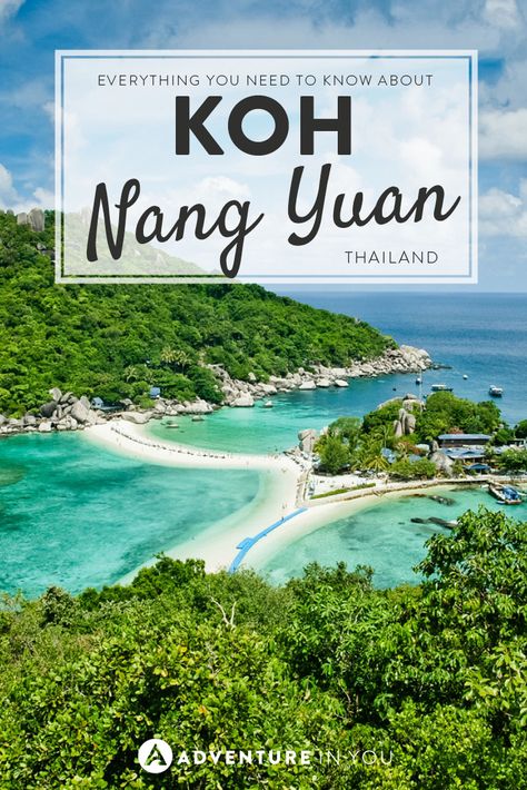 Love to island hop? Here's everything you need to know about Koh Nang Yuan Thailand Travel Destinations, Thailand Adventure, Thailand Backpacking, Affordable Vacations, Holiday Travel Destinations, Thailand Holiday, Koh Chang, Thailand Beaches, Ao Nang