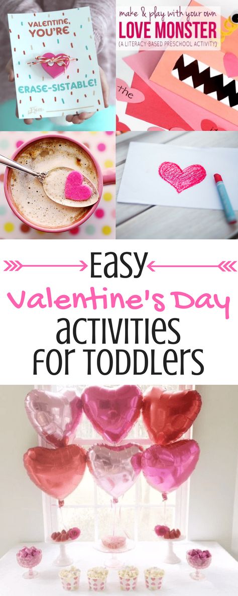 Valentine Activities For Toddlers, Valentine Sensory, Toddler Valentine Crafts, Preschool Winter, Valentine's Day Celebration, Easy Toddler Activities, Valentinstag Party, Valentine's Day Crafts For Kids, Preschool Valentines