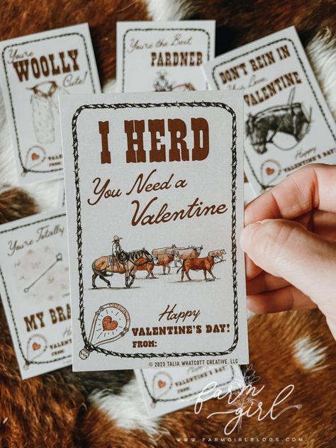 Valentines Kids Cards, Farm Valentines Box Ideas, Valentine Kids Gifts, Boy Valentines Ideas, Country Valentine, Valentines For Toddlers, Western Valentines Decor, Valentines Cards For Kids, Cowboy Valentine Ideas