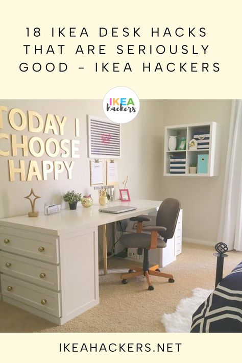 The best IKEA desk hacks that range from simple compact desks, to L-shaped desks to mega monster DIY desks. We’ve got WFH covered.