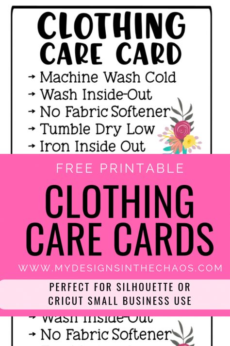 Care Cards For Vinyl Shirts, Care Instructions For Htv Shirts, Vinyl Shirt Care Instructions Free, Htv Care Instructions Printable Free, Things To Sublimate On, Sublimation Designs Free, Cricut Heat Transfer Vinyl, Business Thank You Notes, Sublimation Backgrounds