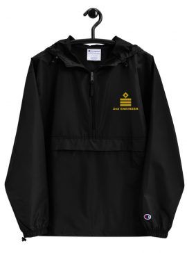 Seaman Uniform – Seaman Uniform Packable Rain Jacket, Champion Jacket, Polyester Jacket, Packable Jacket, Wind And Rain, Baby Cardigan, Protect Yourself, Embroidered Jacket, Half Zip Pullover