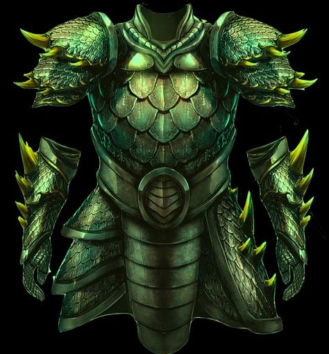 Armadura de Okadion Snake Armor Concept Art, Crocodile Armor, Armor Clothing, D D Items, Heroic Fantasy, Magic Items, Leather Armor, Dungeons And Dragons Homebrew, Fantasy Armor