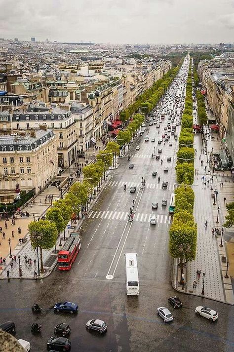 The Champs Elysees, Paris, France Champs Elysees Paris, Champs Élysées, Beautiful Paris, Paris City, Champs Elysees, City Street, Most Beautiful Cities, Paris Travel, France Travel