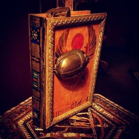 I Made This Egyptian Style Escape Room Puzzle Box And So Can You Puzzle Box Plans, Escape Box, Escape Room Diy, Wood Puzzle Box, Egyptian Theme, Escape Room Ideas, Escape Room Puzzles, Prop Box, Wooden Tool Boxes