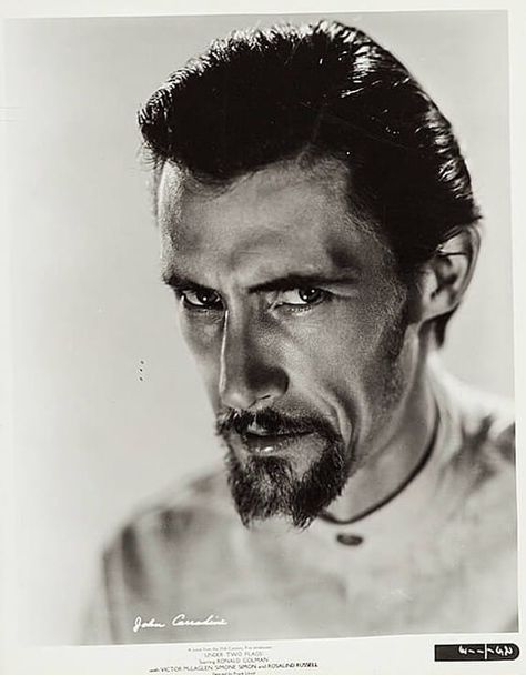 John Carradine! (February 5, 1906 - November 27, 1988) The handsome, legendary and highly influential Emmy and Golden Boot Award-winning Film-Theatre-Television Character Actor, Sculptor and Patriarch of the famous Carradine family, for the Romantic Adventure, UNDER TWO FLAGS (1936) John Carradine, Portrait Reference, Romantic Adventures, Film Studies, Horror Icons, Character Actor, Opera Singers, Human Face, Classic Films