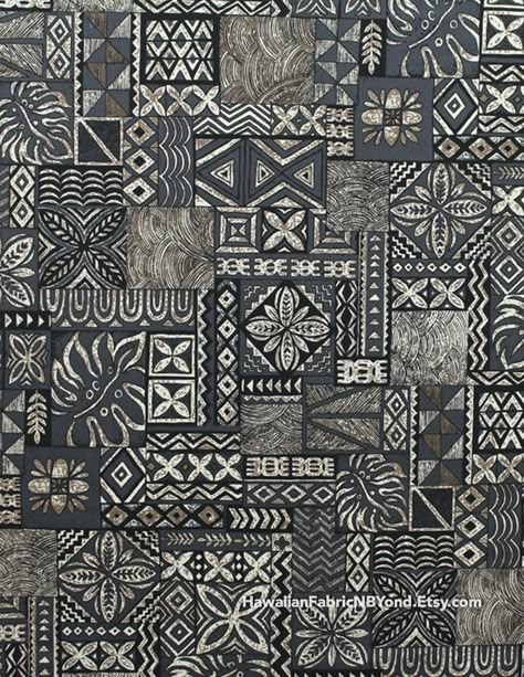 Texture Materials on Behance Hawaiian Print Fabric, Tapa Cloth, Polynesian Art, Hawaiian Pattern, Hawaiian Tattoo, Fabric Print Design, Hawaiian Quilts, Geometric Pattern Art, Textile Pattern Design