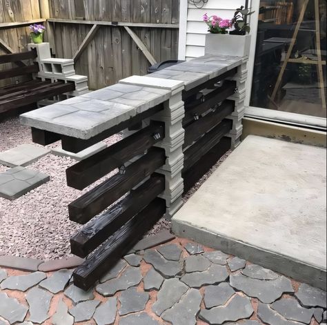 Diy Backyard Patio, Cinder Blocks, Above Ground Pool Ideas, Ground Pool Ideas, Outside Projects, Above Ground Pool Decks, Backyard Privacy, Backyard Remodel, Cinder Block