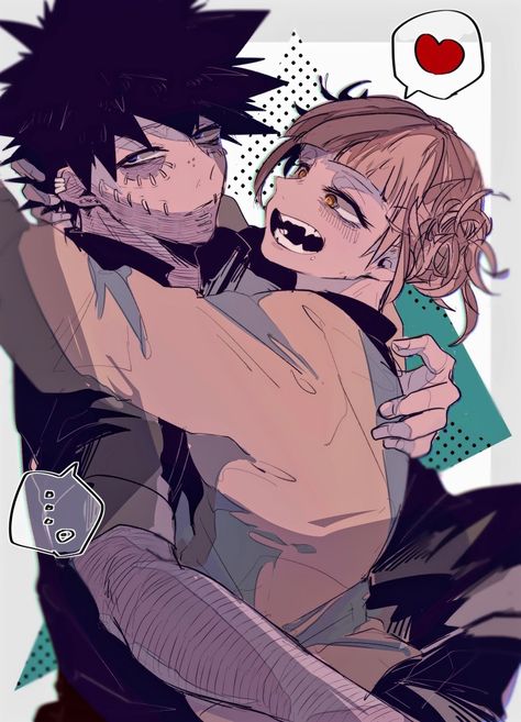 Dabi & Himiko Toga Dabi X Toga, Him And Me, Boku No Hero, Boku No Hero Academia, Hero Academia, The Story, Anime