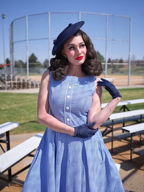 Red gingham dress