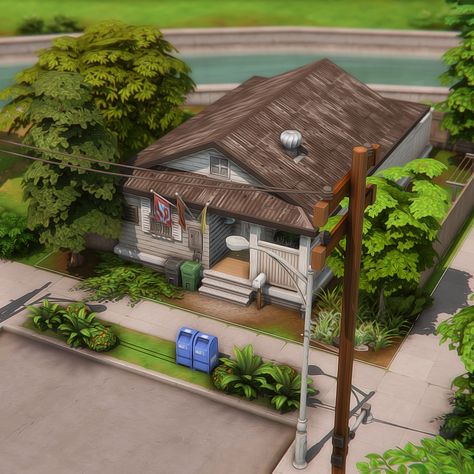 Sims 4 Pancakes House, Sims 4 Poor House, Sims 4 Manor, Sims 4 Windenburg, Sims 4 Townhouse, Ts4 Builds, Poor House, Sims 4 House Plans, Sims 4 House Building