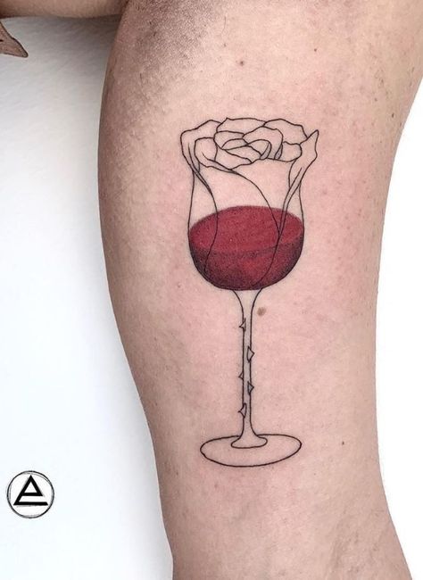 Wine Tattoo Best Friend, Wine Tattoo Ideas, Wine Bottle Tattoo, Wine Glass Tattoo, Wine Tattoo, Spade Tattoo, Rose Drawing Tattoo, Bottle Tattoo, Forearm Tattoo Design