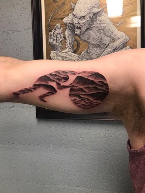 Tattoo Wade, Sisyphus Tattoo, One Must Imagine Sisyphus Happy, Sisyphus Happy, Hearts Tattoo, Cross Tattoo For Men, R Tattoo, Broken Hearts, Professional Tattoo