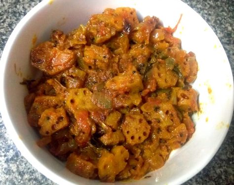 Lotus Stem Dry Masala Sabzi - Zayka Ka Tadka Kamal Kakdi Recipe, Yummy Comfort Food, Curries, Yummy Sides, Dietary Fiber, Pregnant Women, Comfort Food, Side Dishes, Lotus