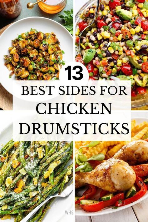 Healthy Sides For Chicken, Bbq Chicken Sides, Grilled Chicken Drumsticks, Bbq Chicken Drumsticks, Grilled Chicken Legs, Sides For Chicken, Bbq Chicken Legs, Chicken Breast Crockpot Recipes, Crockpot Chicken Breast