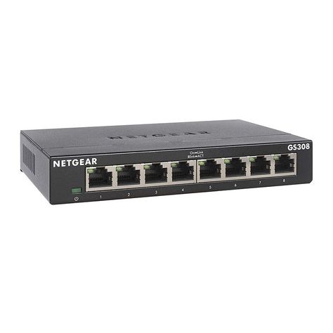 NETGEAR 8-Port Gigabit Ethernet Unmanaged Switch (GS308) - Home Network Hub, Office Internet Router, Network Switch, Energy Efficient Design, Smart Thermostats, Wireless Router, Home Theater System, Home Network, Data Transmission, Energy Efficient