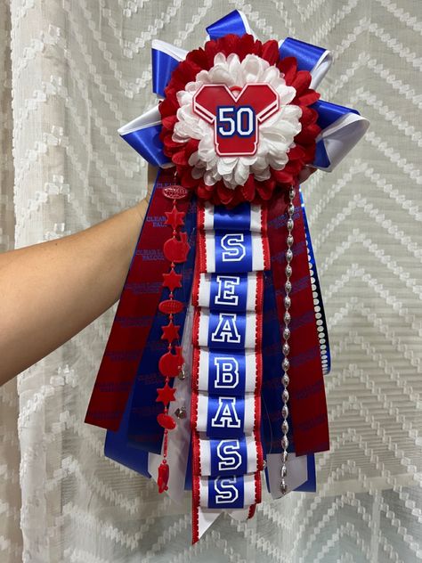 Football freshman boy mum garter Homecoming Garders For Guys Diy, Garter Mums Homecoming For Boys, Football Mums Homecoming For Boys, Boys Mums Homecoming, Boy Mums Homecoming, Homecoming Garters For Guys Senior, Senior Garter Homecoming Boys, Homecoming Garters For Guys Diy, Homecoming Garters For Guys Football Diy