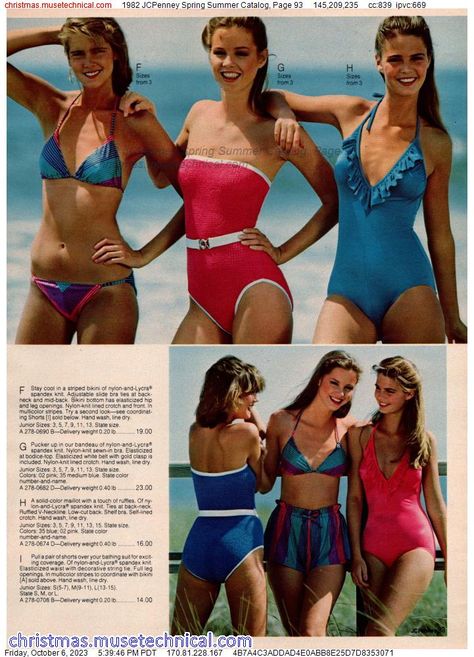 1982 JCPenney Spring Summer Catalog, Page 93 - Catalogs & Wishbooks Early 80s Fashion, 90s Female Fashion, 80s Swimsuit, 80s Fashion Style, 1979 Fashion, Priscilla Barnes, Early 90s Fashion, 70s 80s Fashion, 1980 Fashion