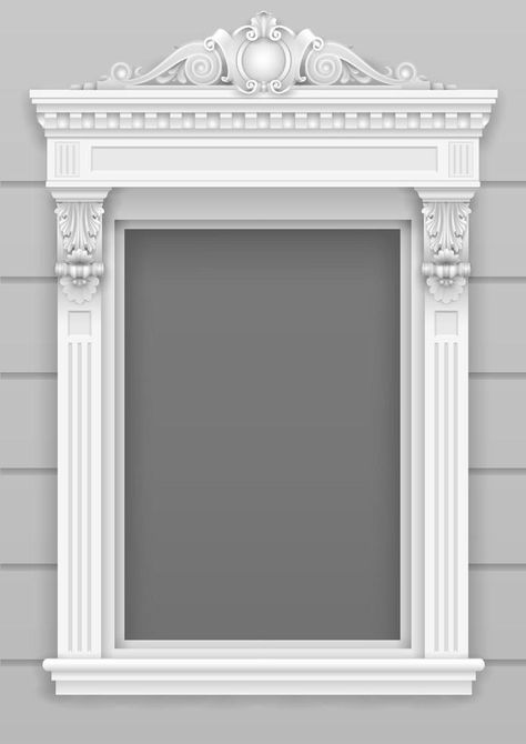 Front Window Design, House Window Design, Front Wall Design, Cornice Design, Classic Window, Window Trim Exterior, Door Design Images, Modern Entrance, Classic House Design