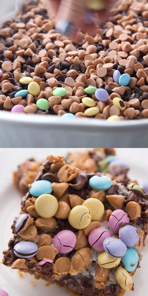 Easter Cookie Bars, Easter Magic, Magic Cookie Bars, Easter Snacks, Easter Sweets, Easter Dinner Recipes, Easter Desserts Recipes, Easter Cookie, Easter Goodies