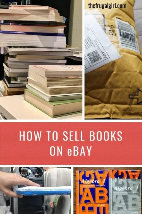 Sell Books For Cash, Reselling Books, Sell Used Books, Sell Books Online, Ebay Selling Tips, Sell Books, Saving Money Frugal Living, Reselling Business, Ebay Hacks