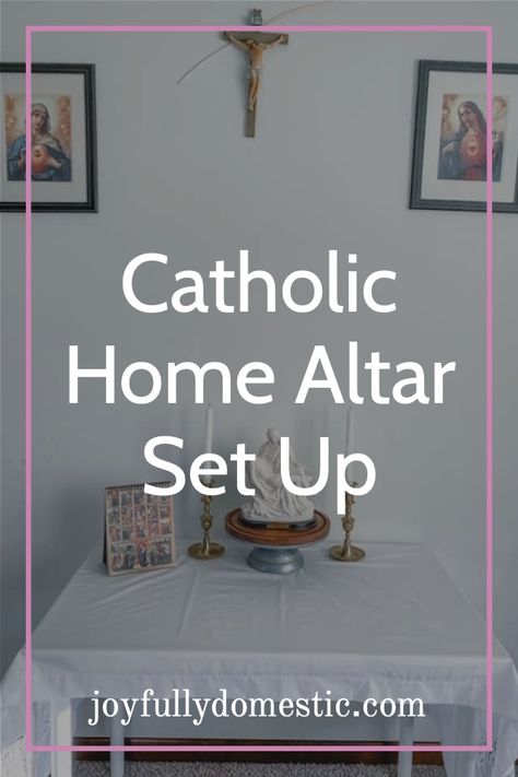 Home Alters Sacred Space Altars, Prayer Alter Ideas Home Altar Catholic, Catholic Prayer Room Ideas Decor, Family Altar Catholic Home, Altar Set Up, Home Chapel Catholic, Prayer Alter Ideas Home Altar, Prayer Room Ideas Catholic, Christian Altar Ideas For Home