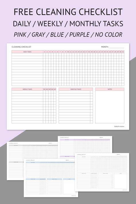 Printable Cleaning Checklist Cleaning List Template Free Printables, Goodnotes Checklist Template, Daily Checklist Printable Free, Checklist Template Printables, Cleaning Tracker Printable, School To Do List Printable, To Do List Tracker, Free Cleaning Checklist, School To Do List