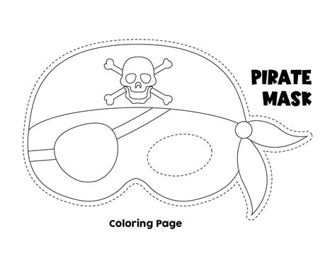 Printable Pirate Mask Coloring Page Pirate Art Activities Preschool, Pirate Mask Printable, Free Printable Pirate Hat, Pirate Crafts For Preschoolers, Pirate Hat Craft, Pirates Crafts, Pirate Crafts For Kids, Pirate Hat Template, Pirate Crafts Preschool