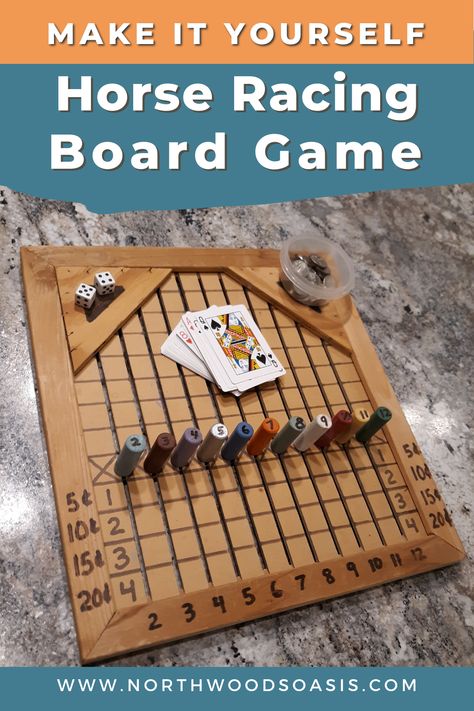 Horse Racing Board Game Diy, Diy Wood Board Games, Diy Horse Race Game, Horse Racing Game, Derby Games, Horse Halloween Costumes, Horse Race Game, Board Games Diy, Diy Horse