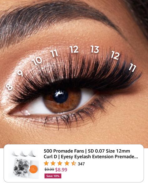 Get the perfect glam look with our 5D Promade Fans (8 - 13mm D Curl) – lightweight, durable, and oh-so-stunning.

🎉 10% OFF on 500-pack now!
🧡 Eyesy Lash #1 Promade Fans: Where quality meets affordability.

#promade #lashextension #cateyes Lashes Volume, Volume Lash Extensions, Glam Looks, Volume Lashes, Eyelash Extension, Lash Extensions, Festive Season, False Eyelashes, Eyelash Extensions