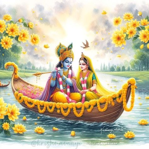 Radha Krishna Wedding, Radha Krishna Beautiful, Krishna Beautiful, Radhe Govind, Couple Caricature, Radha Krishna Painting, Krishna Avatar, Ram Image, Radhe Krishna Wallpapers